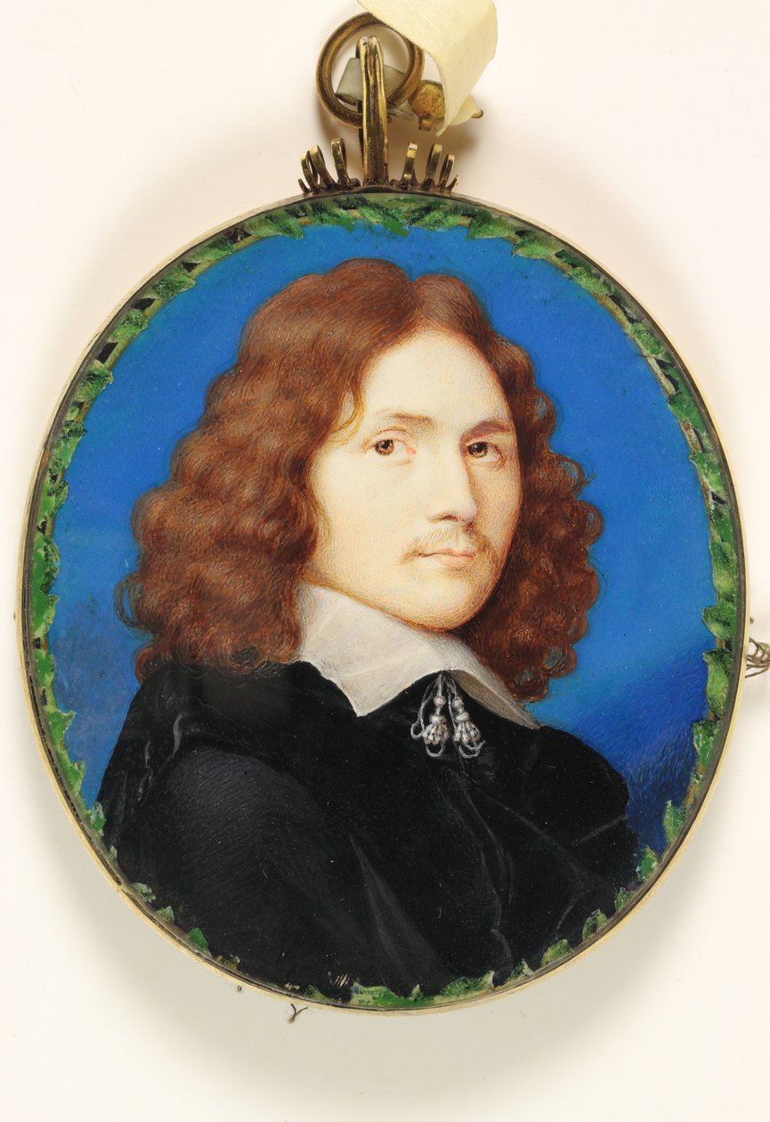 Gentleman jménem William Wycherley, kolem roku 1660 (akvarel na pergamenu) od English School