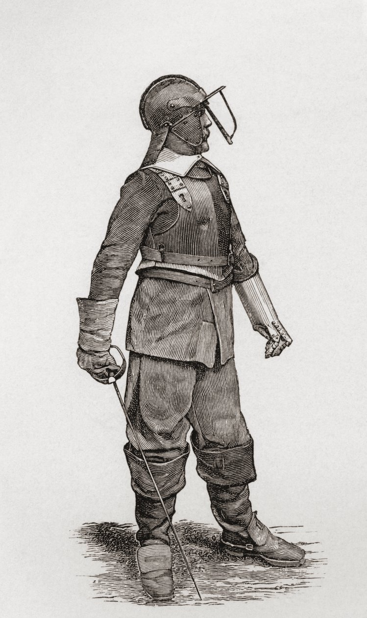 Lehký jezdec z doby Olivera Cromwella z „Krátké historie anglického lidu“ od J. R. Greena, vydaného v roce 1893 od English School