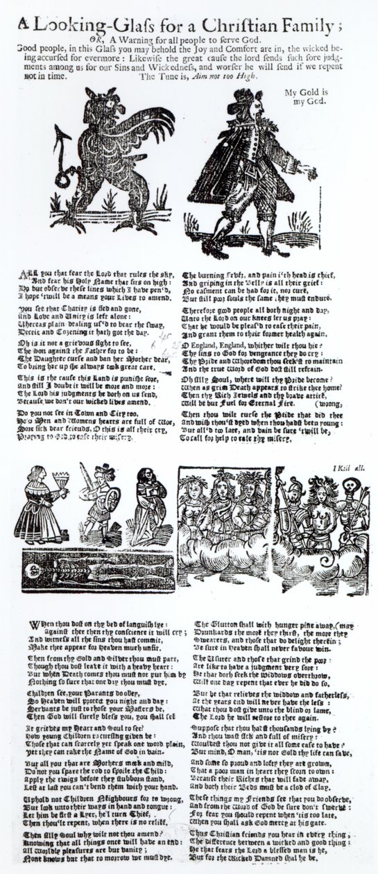 Zrcadlo pro křesťanskou rodinu, cca 1665 od English School