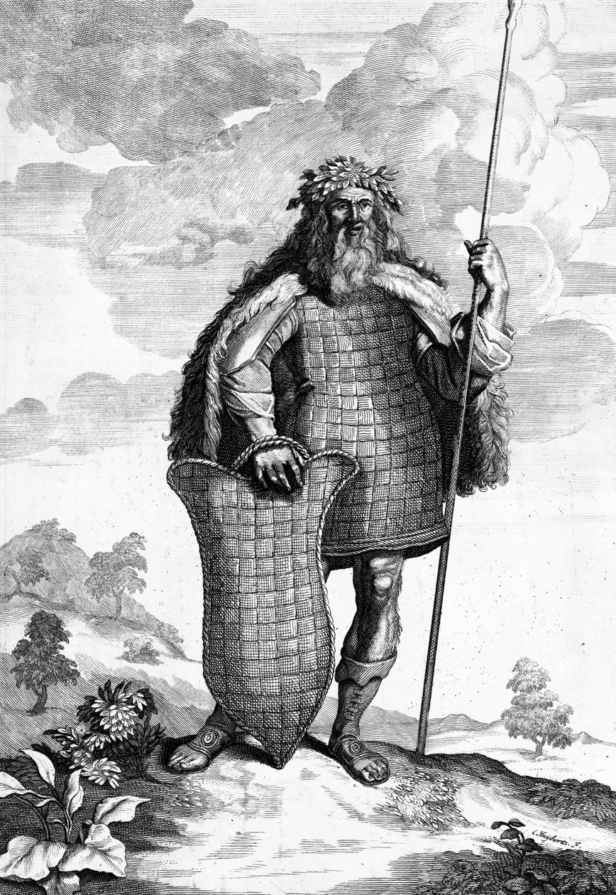Markoman, vyrytý Cornelisem Huybertsem, ilustrace ke komentářům Caesars, přeložený do angličtiny Williamem Duncanem, publikováno 1753 od English School