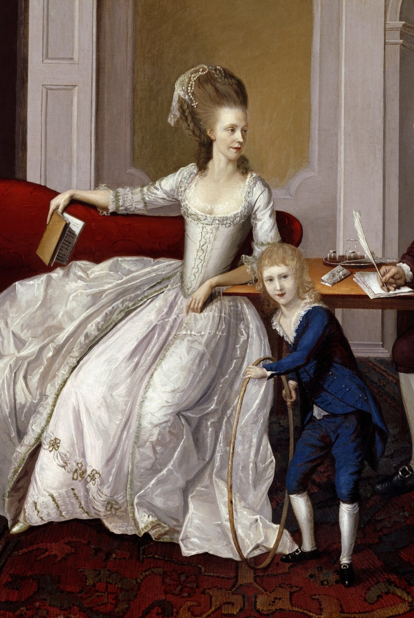Matka a dítě, kolem roku 1780 od English School
