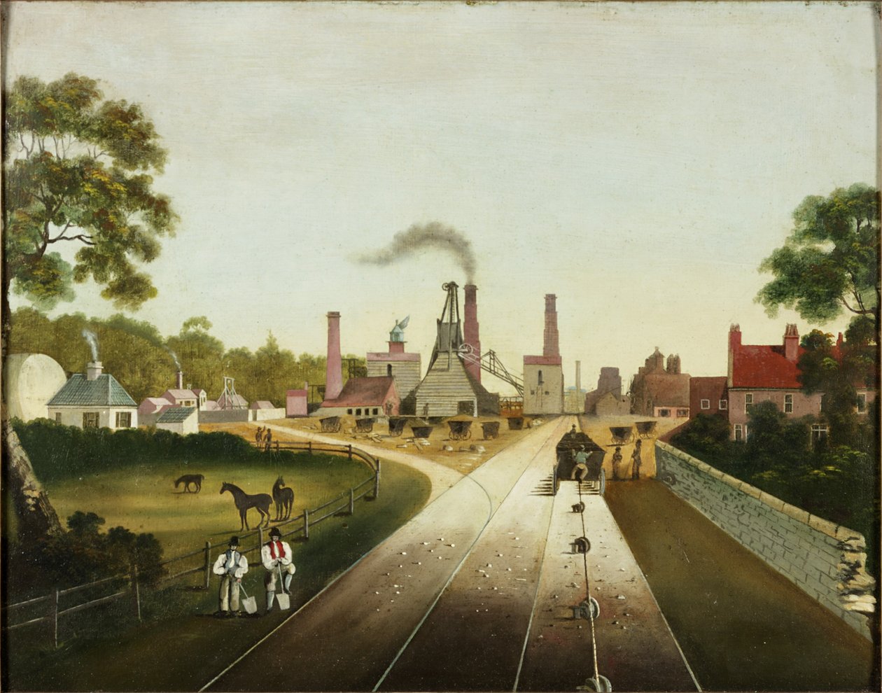 "A" Pit, Backworth, kolem 1823-67 od English School