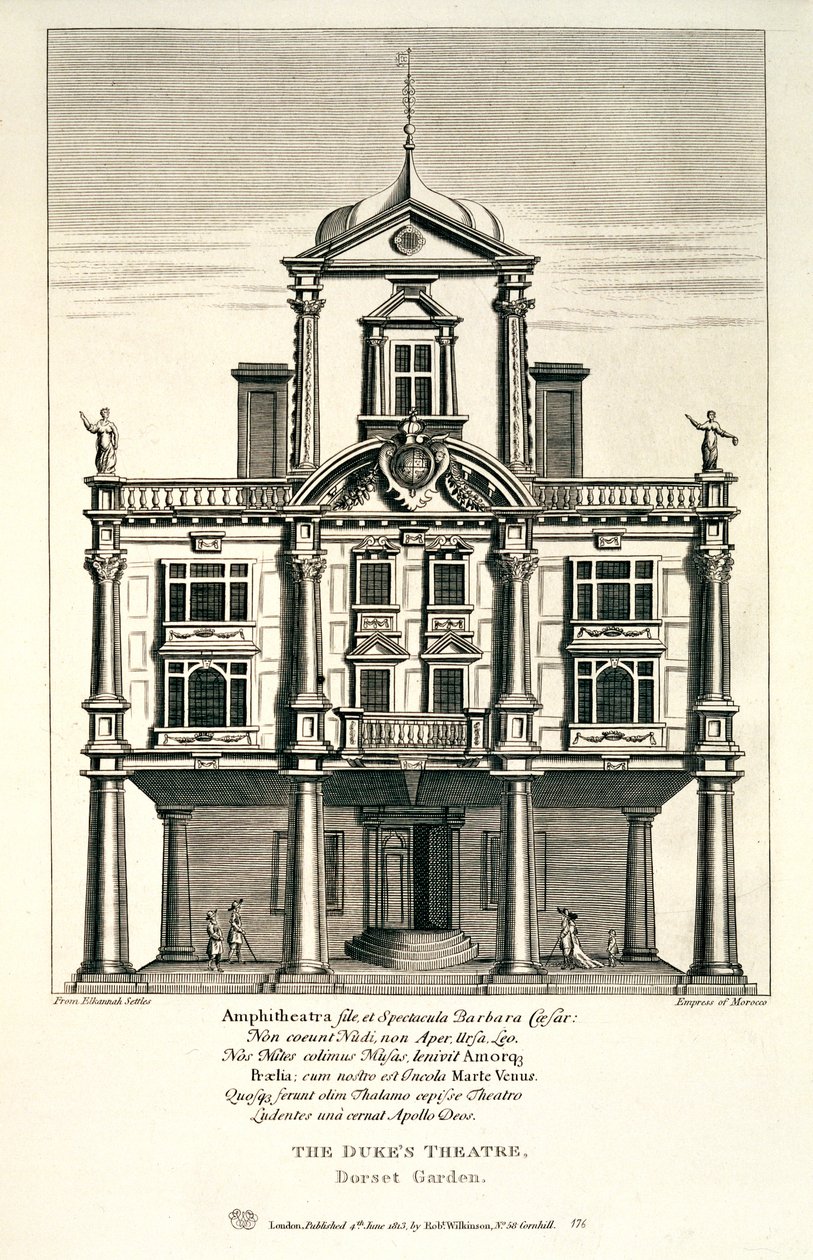 Scéna z Marocké císařovny od Elkanah Settle, 1813 od English School
