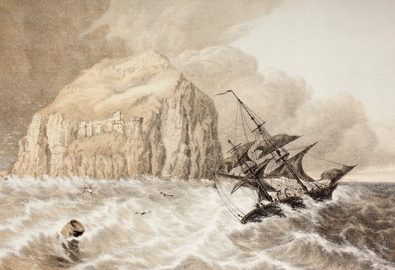 A Shipwreck against the Bass Rock, Firth of Forth, z 