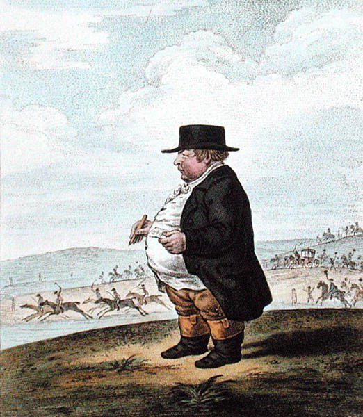 Pohled na Newmarket Heath, převzatý z Davis
