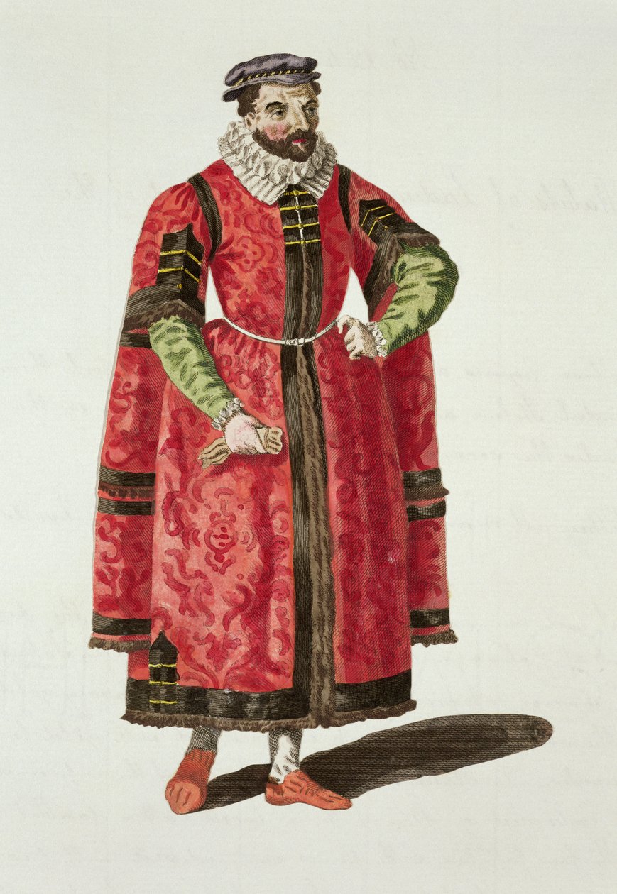 Bohatý obchodník z Londýna v roce 1588 od English School