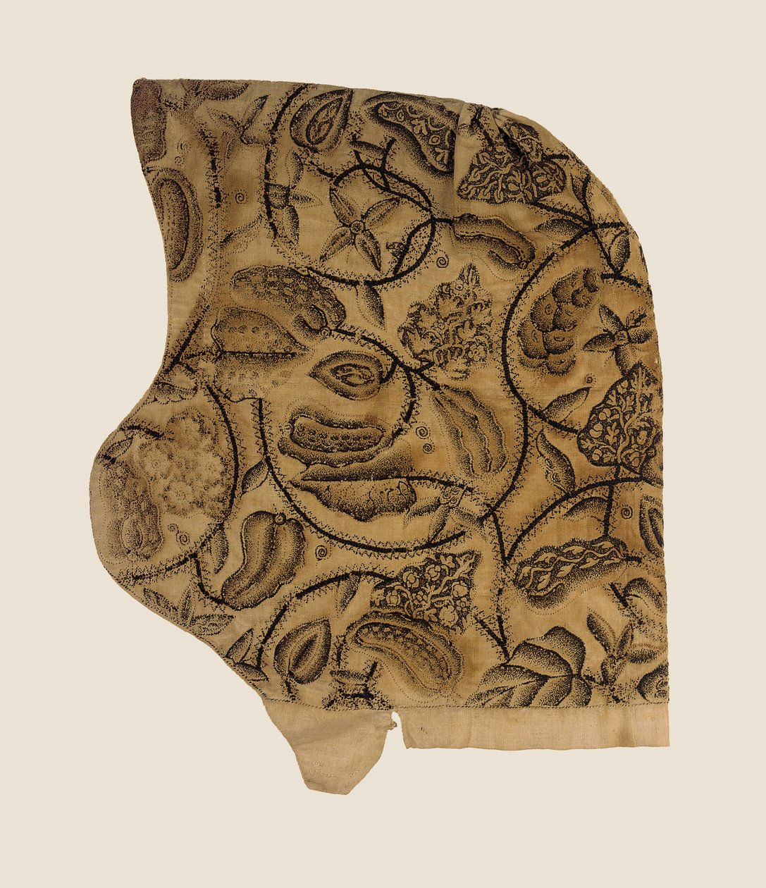 Jemný černý coif, 1620-40 od English School