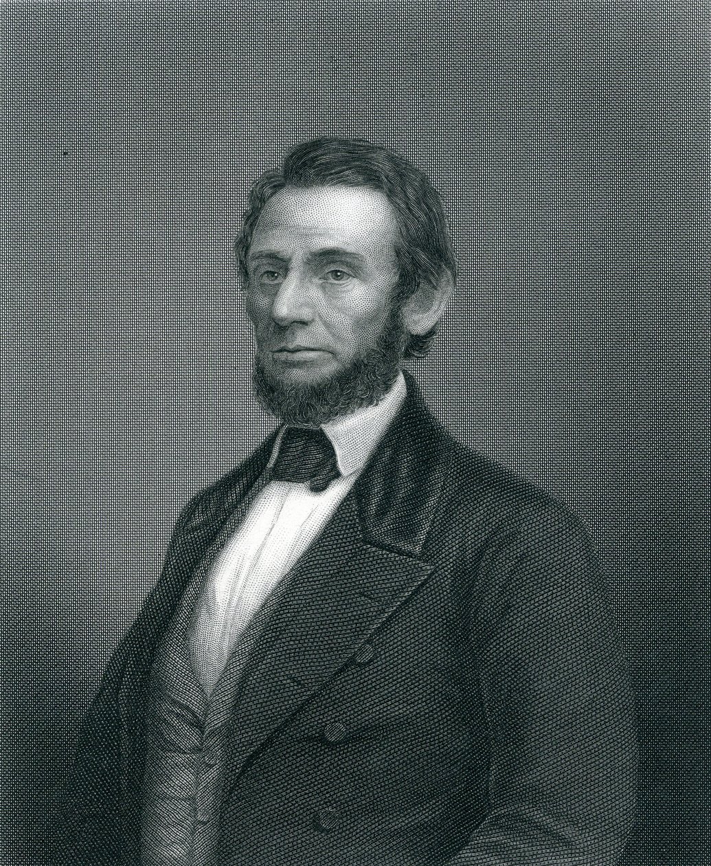 Abraham Lincoln, vyryl H. C. Balding, 19. století od English School