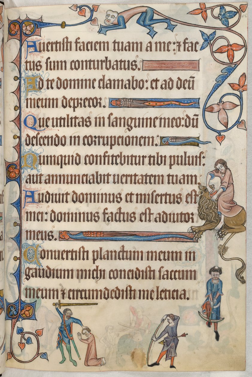 Přidat. 42130, f.56, Žalm 29, Poprava Tomáše z Lancasteru, z 