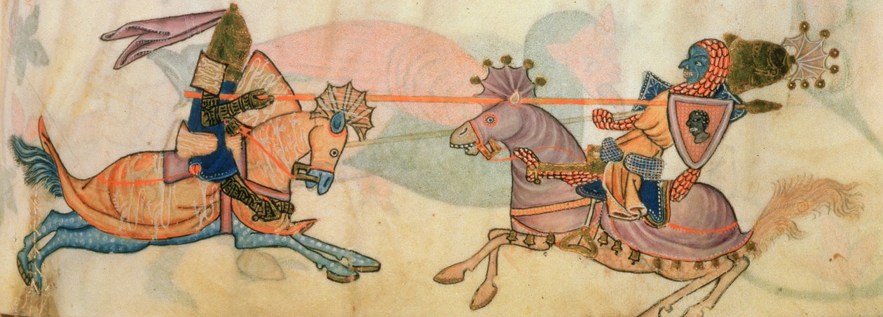 Přidat 42130 f.82 Detail soubojů dvou rytířů, z 