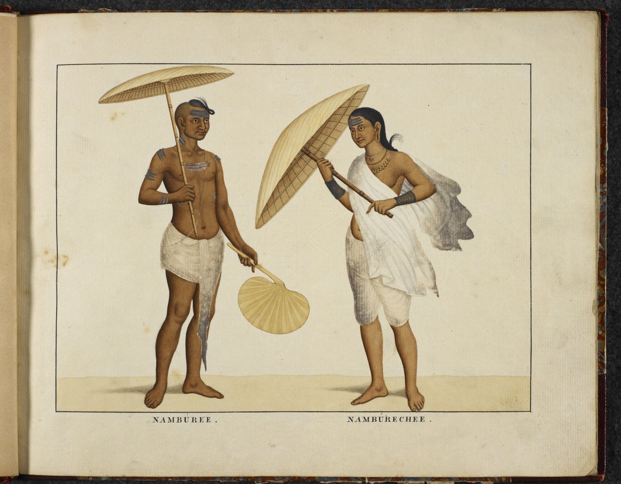 Add Or 1335 Two Kerala Brahmins, c.1828 (ručně kolorované lito) od English School