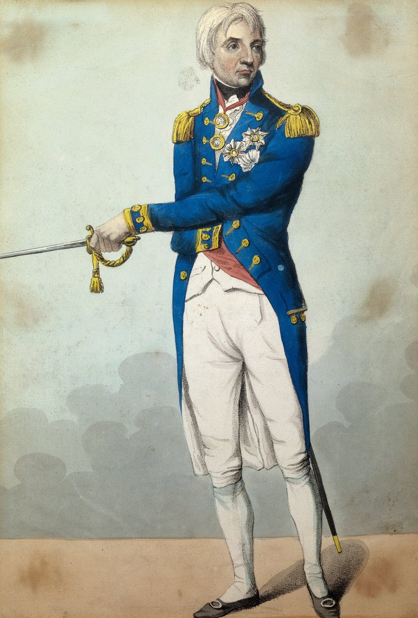 Admirál Horatio Nelson (1758-1805) od English School