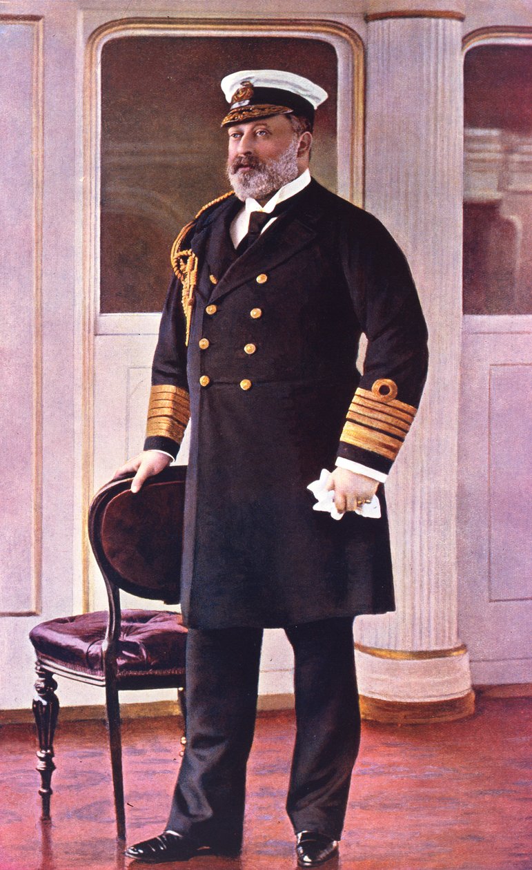 Albert Edward Prince z Walesu, čestný admirál flotily, 1898 od English School