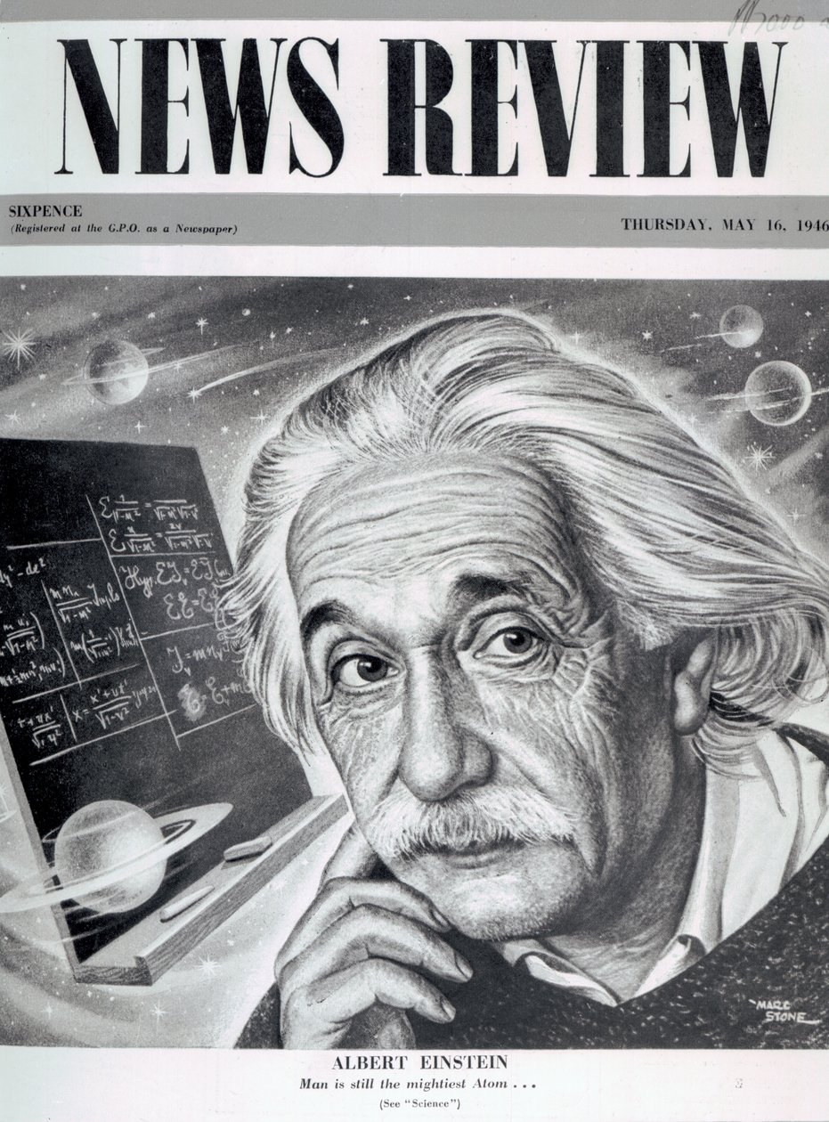 Albert Einstein na obálce 