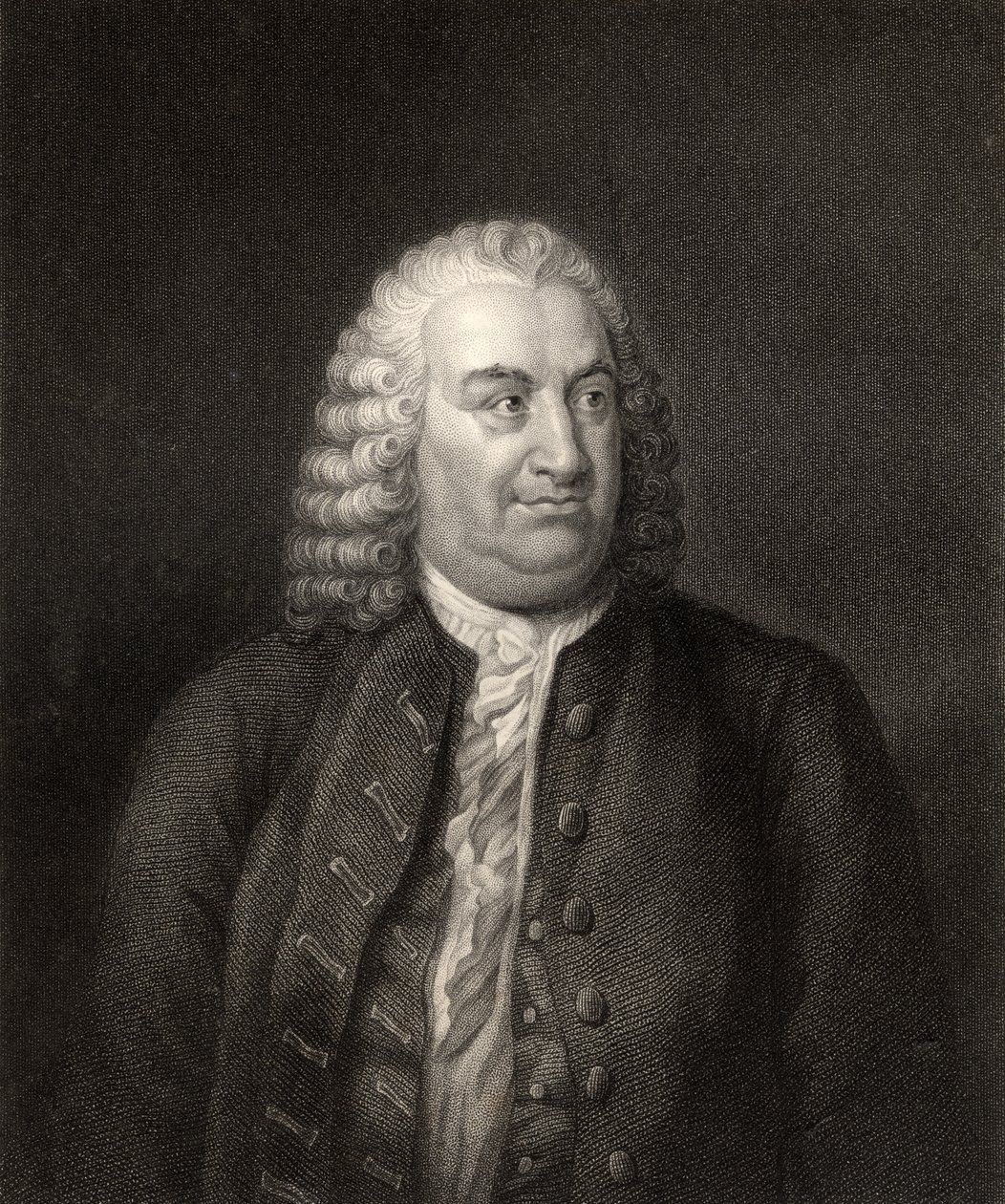 Albert de Haller, vyrytý W. Hollem, z 