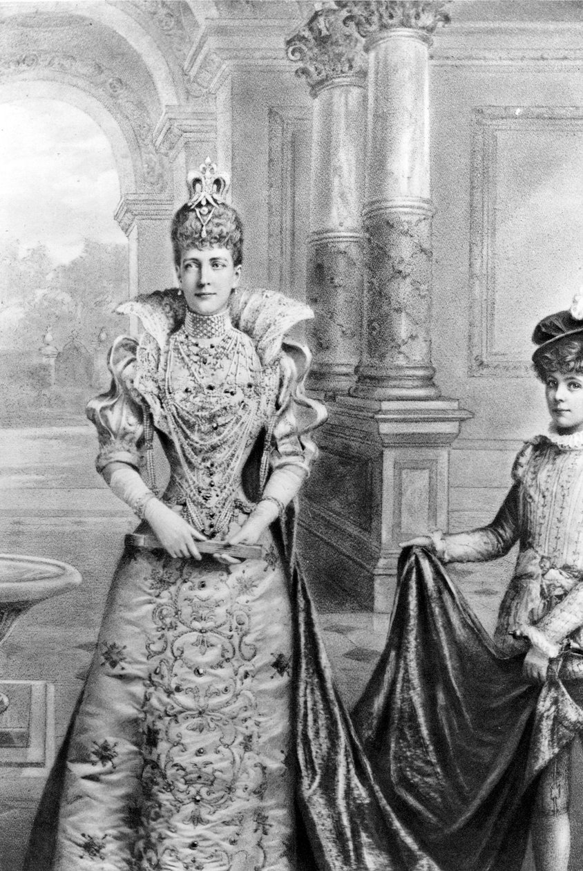 Alexandra Dánská, královna choť Spojeného království a britských nadvlád, 19. století od English School