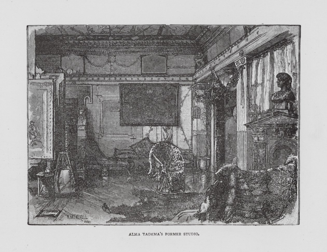 Bývalý ateliér Almy Tademy (litografie) od English School