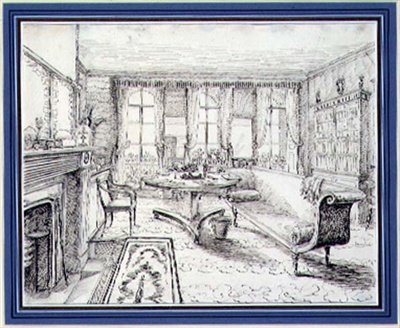 Interiér venkovského domu English Regency od English School