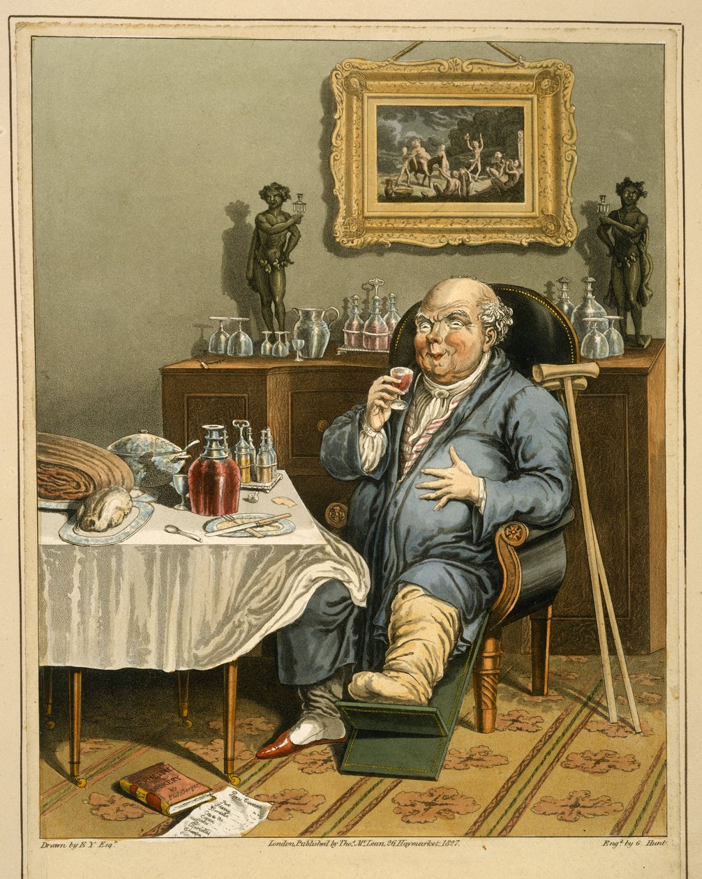 Vybraná chuť, s rozšířeným porozuměním, publikoval Thomas McLean, Londýn, 1827 od English School