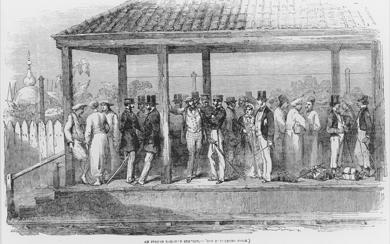 Indické nádraží, 1854 od English School