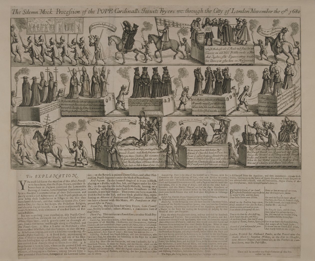 Protikatolický průvod, 1680 od English School