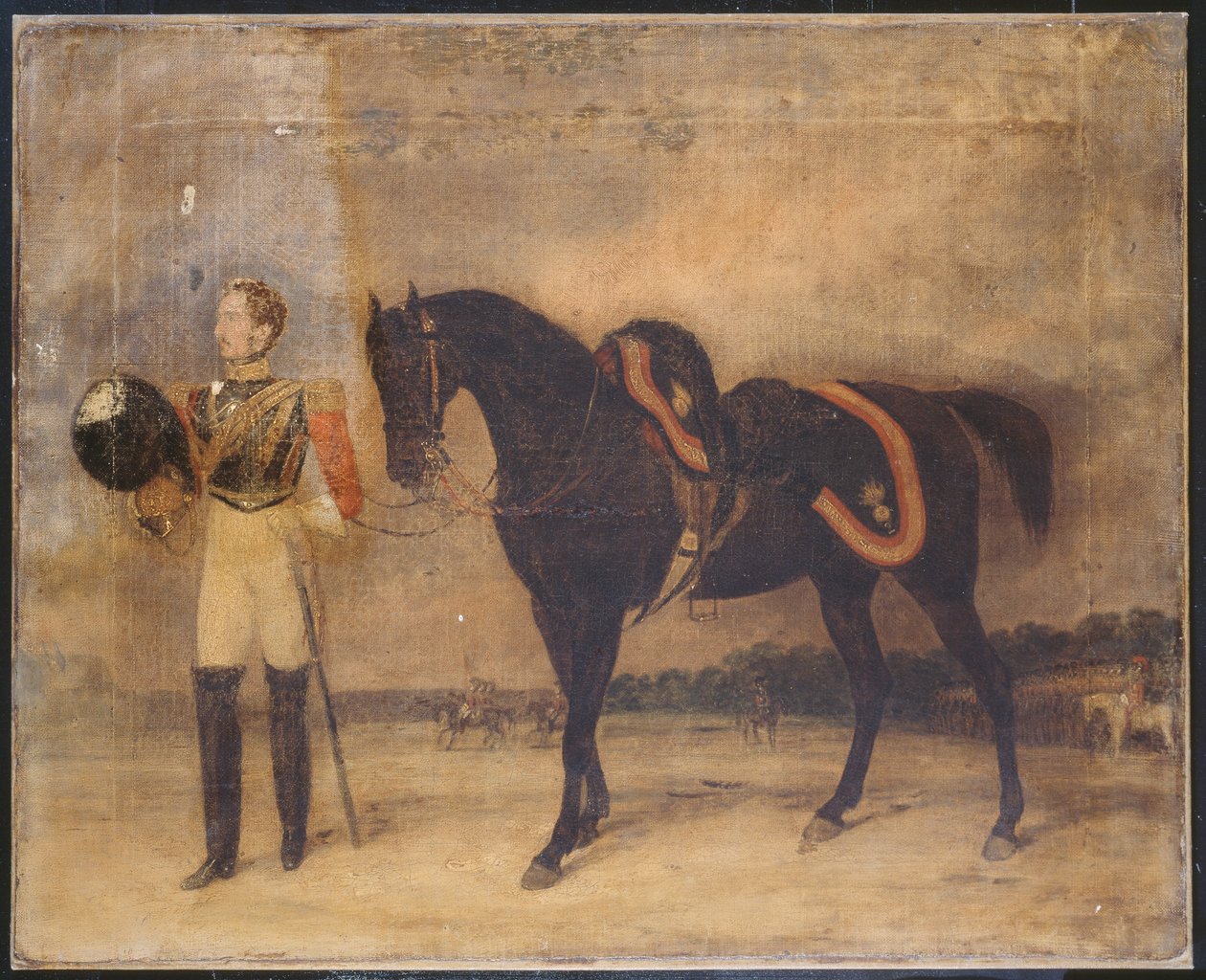 Neznámý důstojník, 2. pluk plavčíků, c.1832 od English School