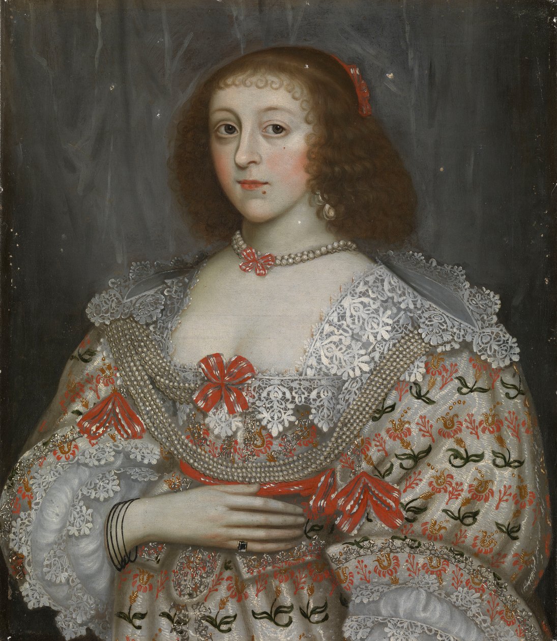 Neznámá mladá dáma z doby Karla I., asi 1635 (olejomalba) od English School