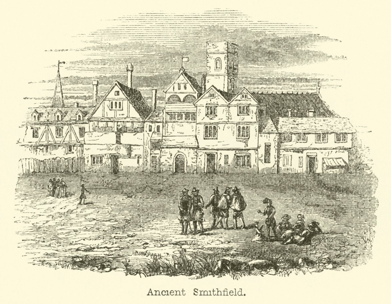 Ancient Smithfield (rytina) od English School