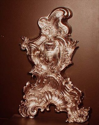 Andiron, Philip Jacob Drentwelt, 1747-49 (stříbro) od English School