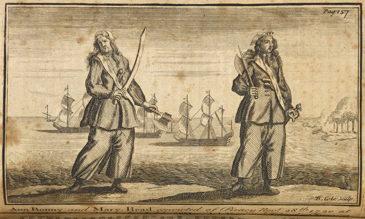 Pirátky Ann Bonny a Mary Read od English School
