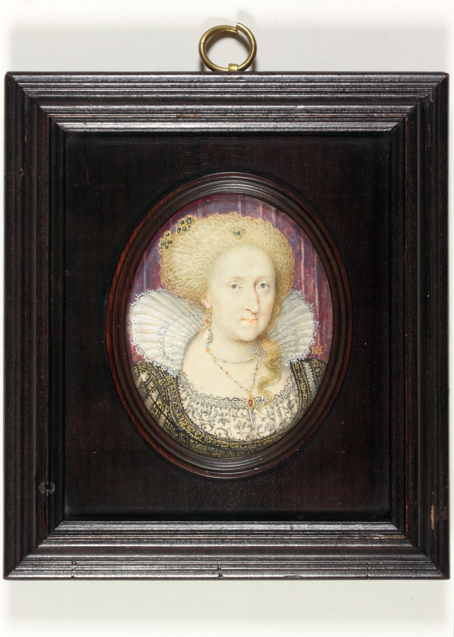 Anna Dánská (akvarel na pergamenu) od English School