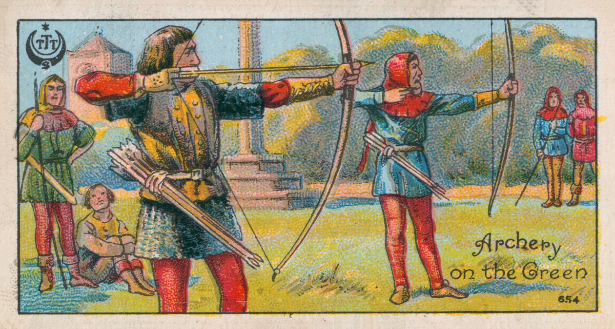 Lukostřelba v zeleném (chromolit) od English School