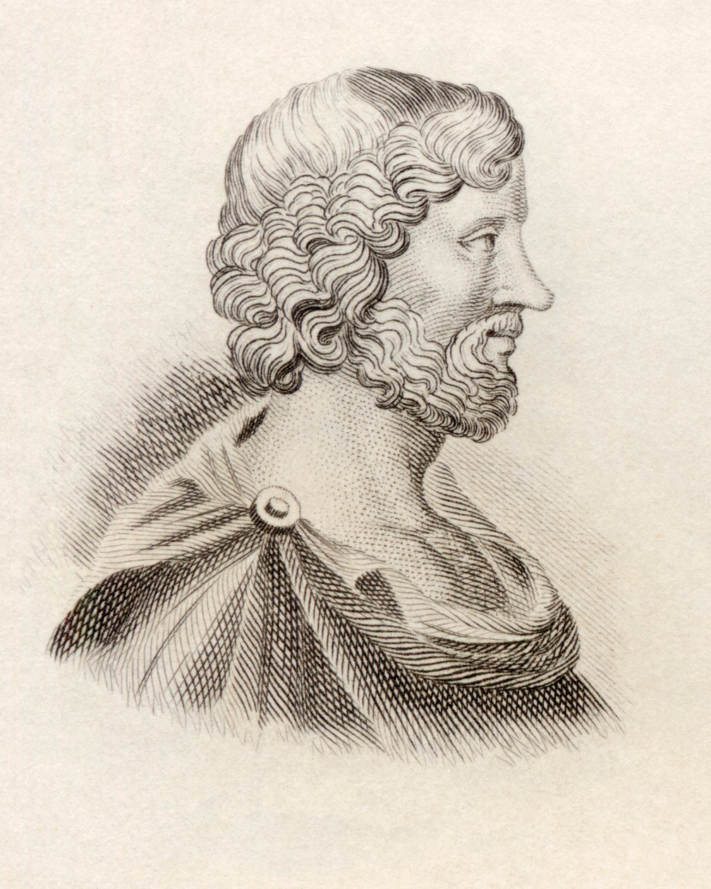 Aristippus, z „Crabbes Historical Dictionary“, vydaného v roce 1825 od English School