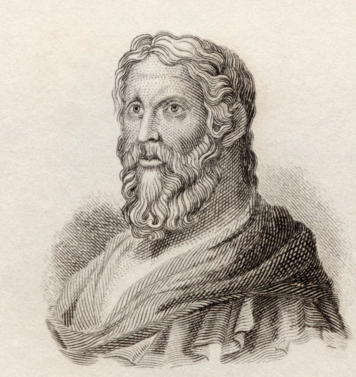 Aristofanés, c. 446 až c. 386 před naším letopočtem. Komiksový dramatik starověkého Řecka z hospody Crabb