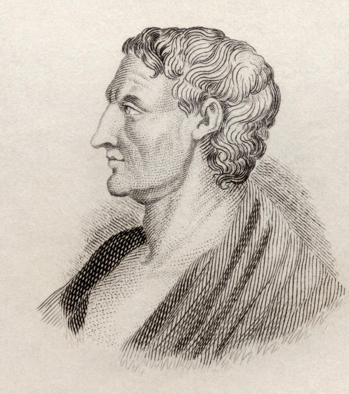 Aristoteles, z „Crabbes Historical Dictionary“, vydaného v roce 1825 od English School
