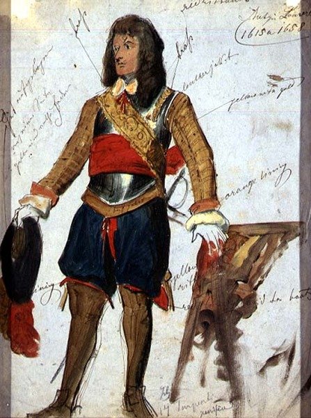 Brnění (kolem roku 1615) v muzeu Louvre, Paříž, kolem roku 1850 (akvarel a kvaš na papíře) od English School