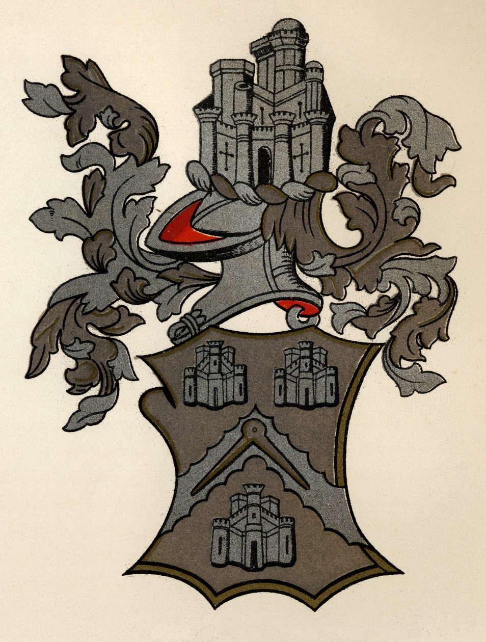 Zbraně udělené společnosti Masons Company of London, 12. Edward IV, 1472-73, z The History of Freemasonry, svazek II, vydané Thomasem C. Jackem, Londýn, 1883 od English School