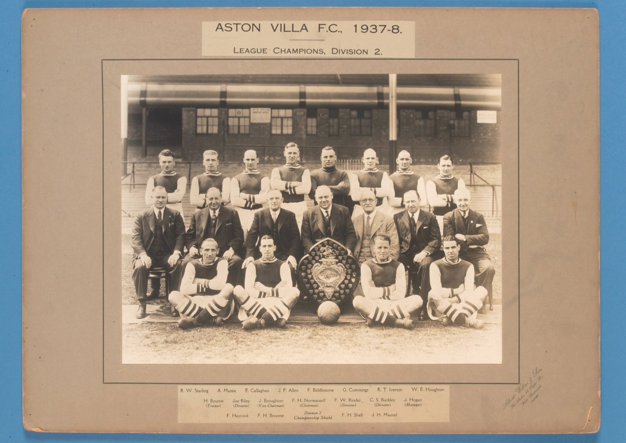 Aston Villa FC, 1937-38, Ligoví mistři, Division 2 od English School