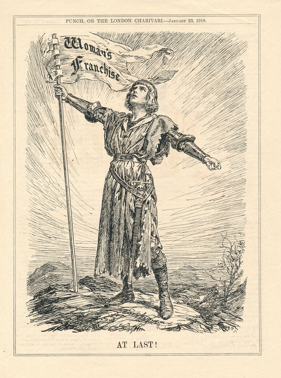 Konečně, ilustrace válečnice slavící Women