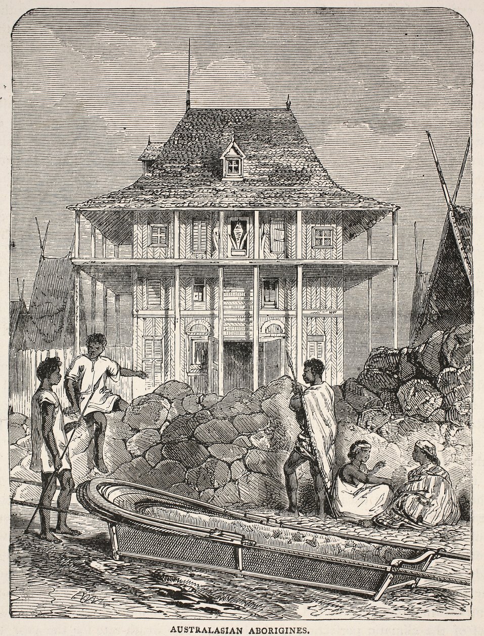 Australští domorodci od English School