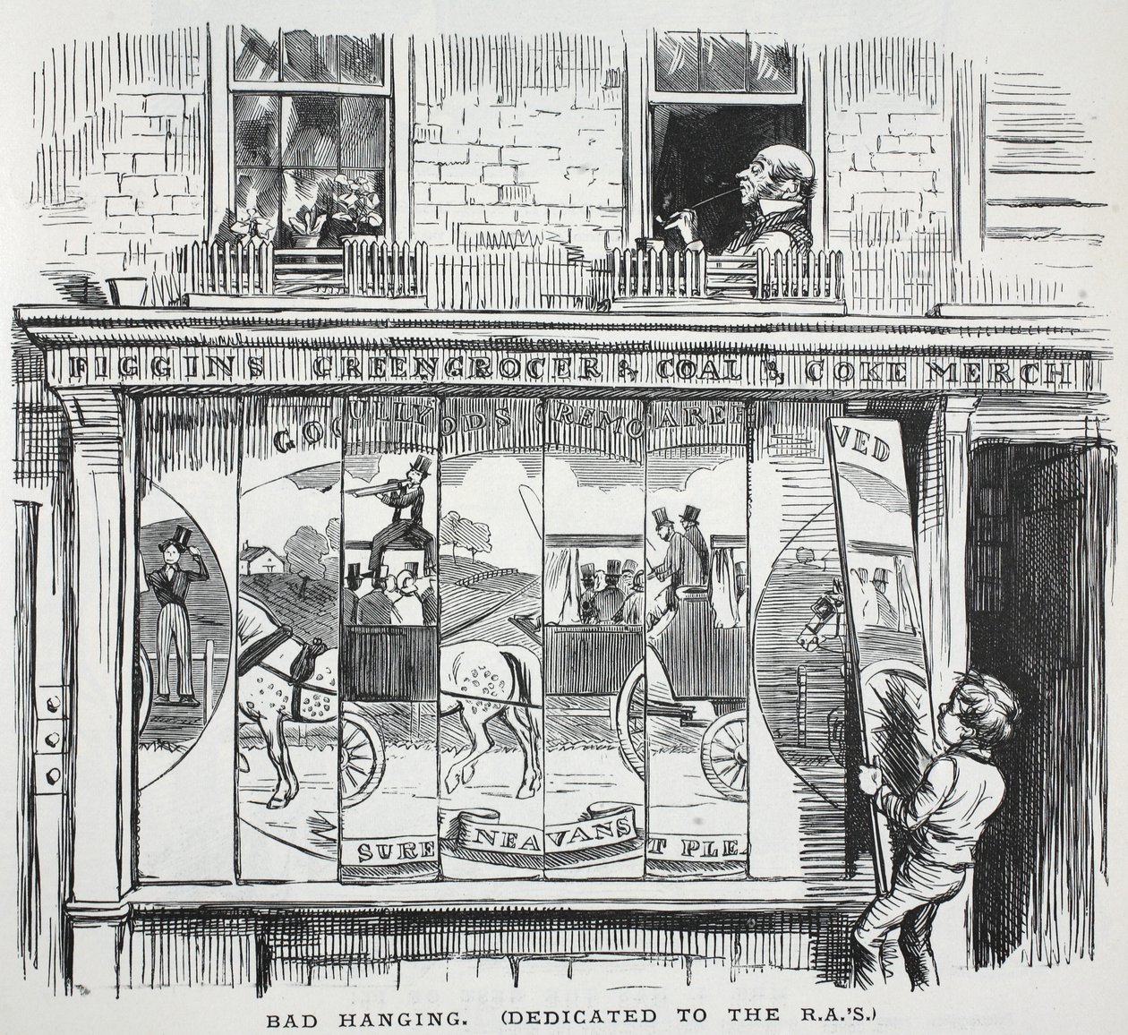 Bad Hanging (věnováno R.A.s), ilustrace z Punch od English School