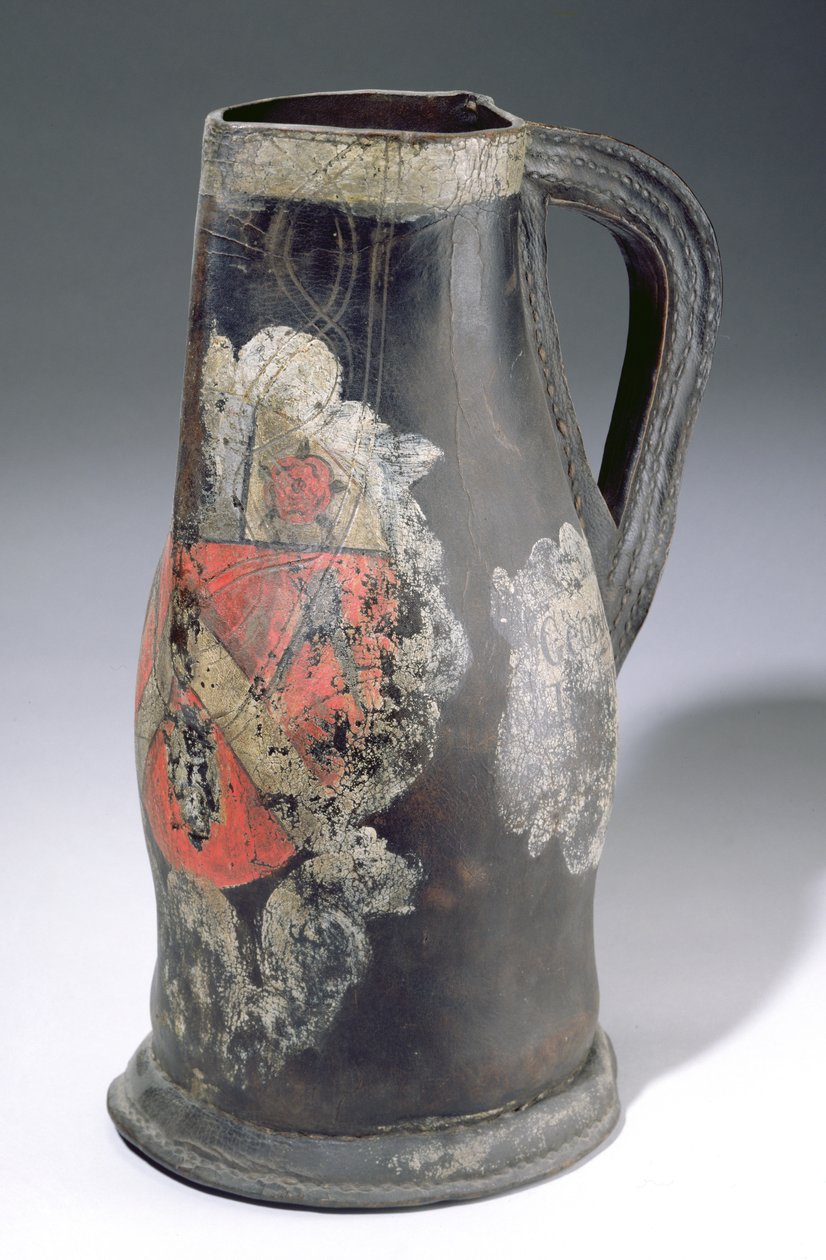 Blackjack džbán, 1712 (kůže) od English School