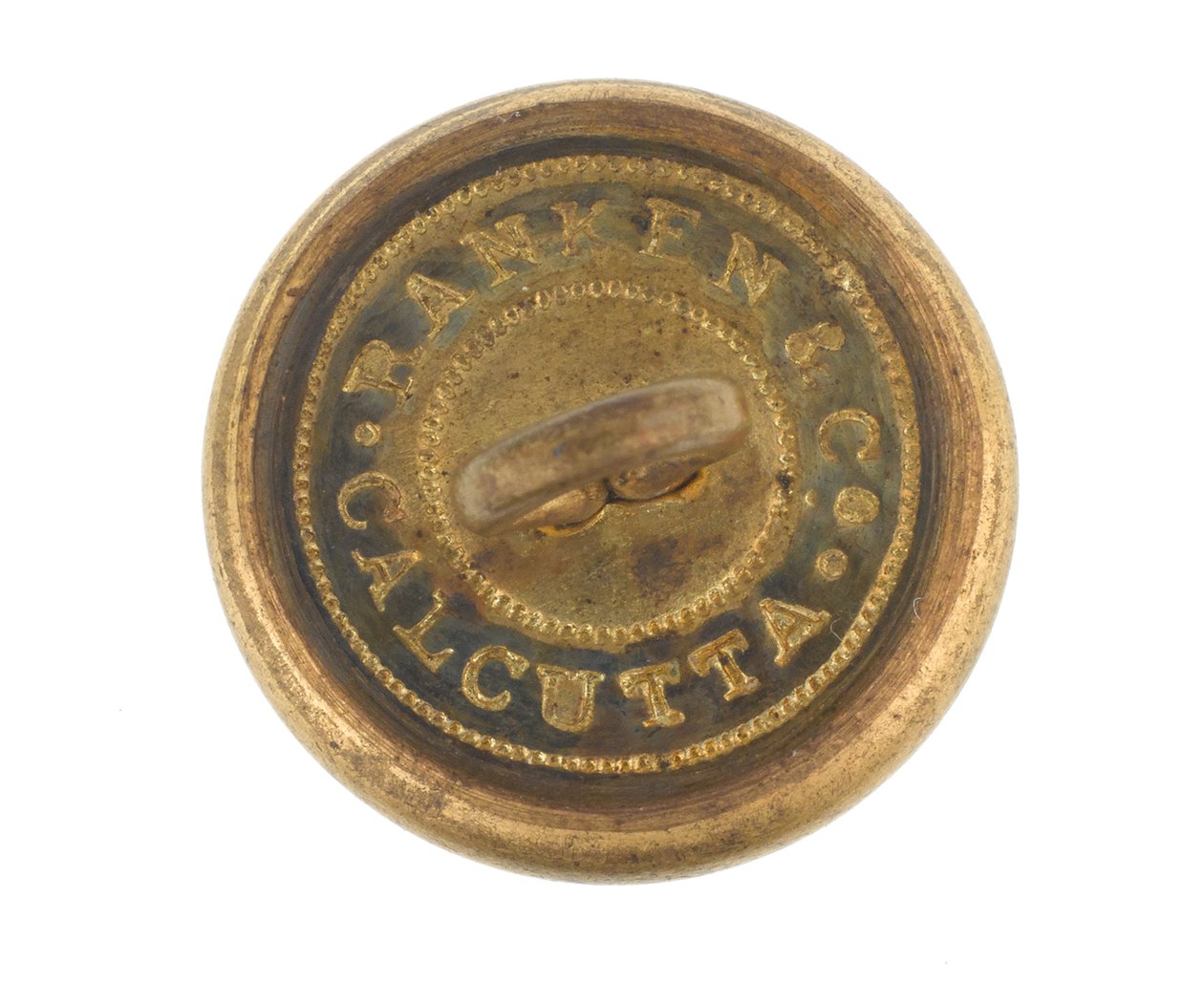 Button, 9. pluk bengálských kopiníků, před rokem 1901 od English School