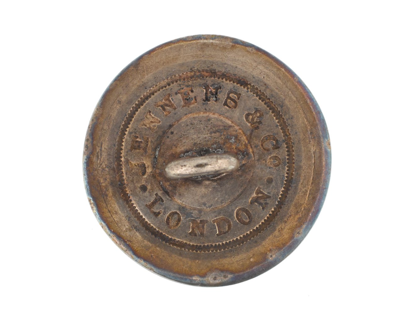 Button, 9. pluk bengálských kopiníků, před rokem 1901 od English School