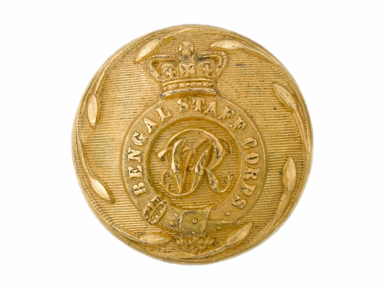 Button, Bengal Staff Corps, 1861-1876 od English School