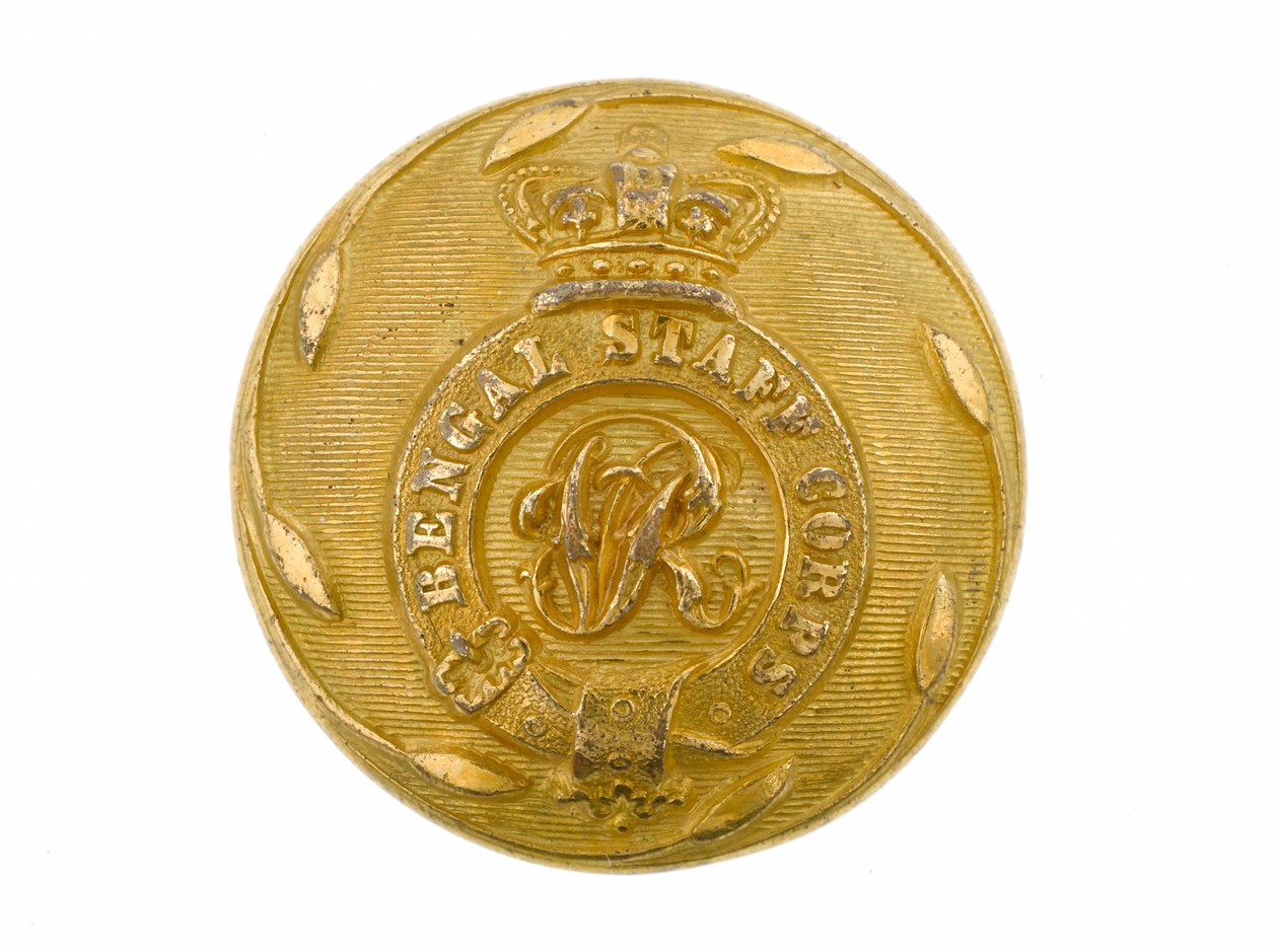 Button, Bengal Staff Corps, 1861-1876 od English School
