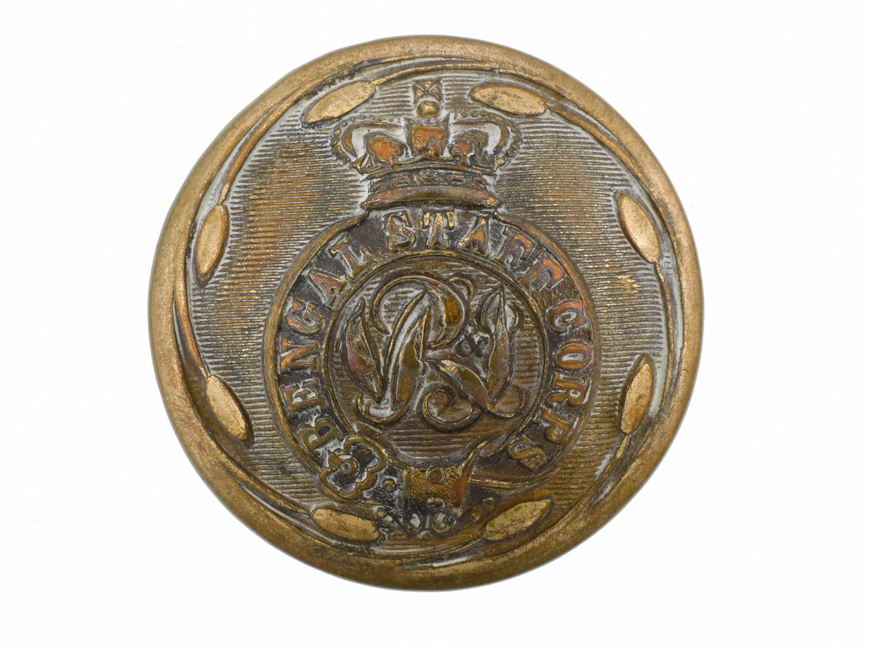Button, Bengal Staff Corps, 1876-1891 od English School