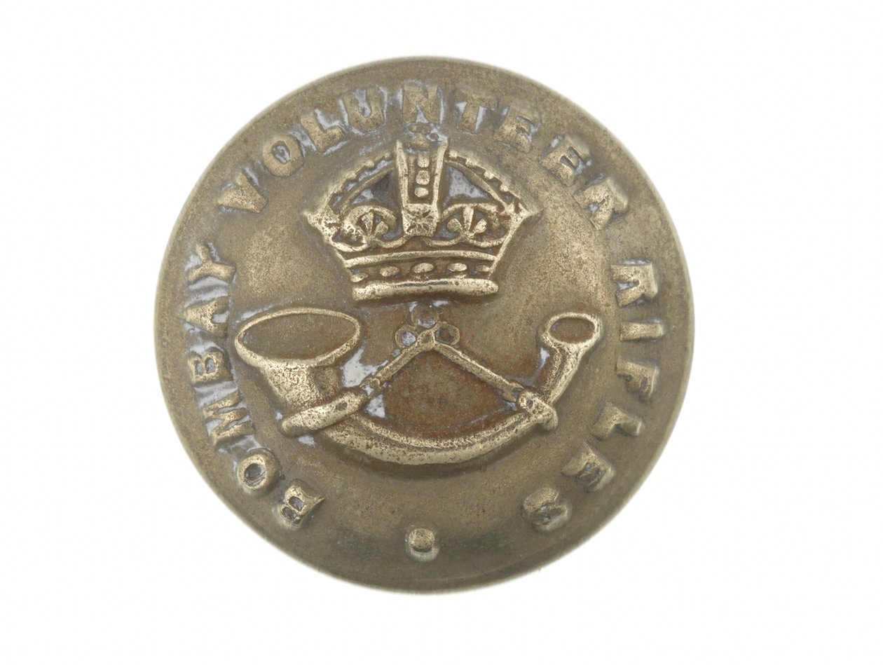 Button, dobrovolnické pušky Bombay, 1901-1947 od English School