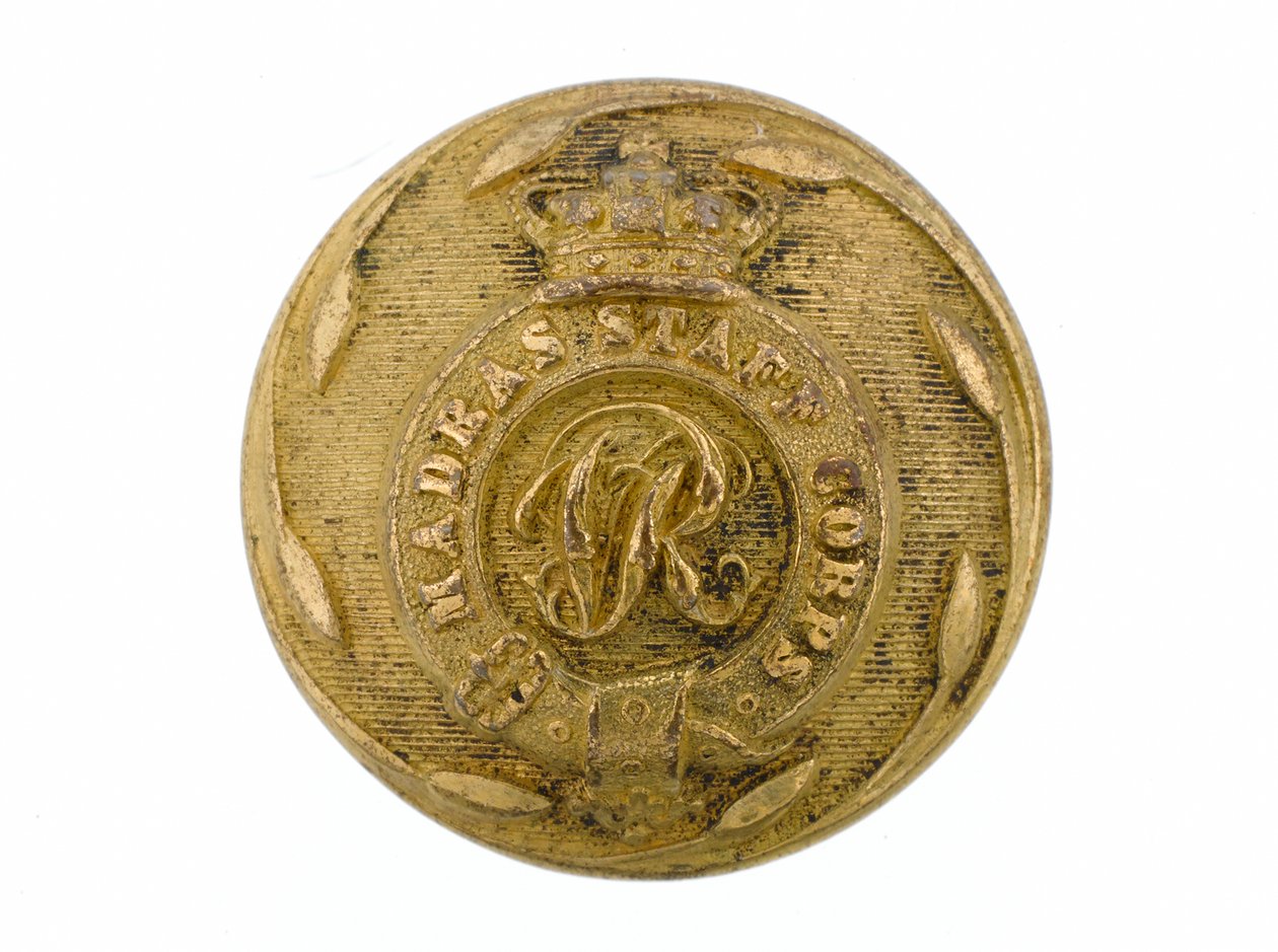Button, Madras Staff Corps, 1861-1876 od English School