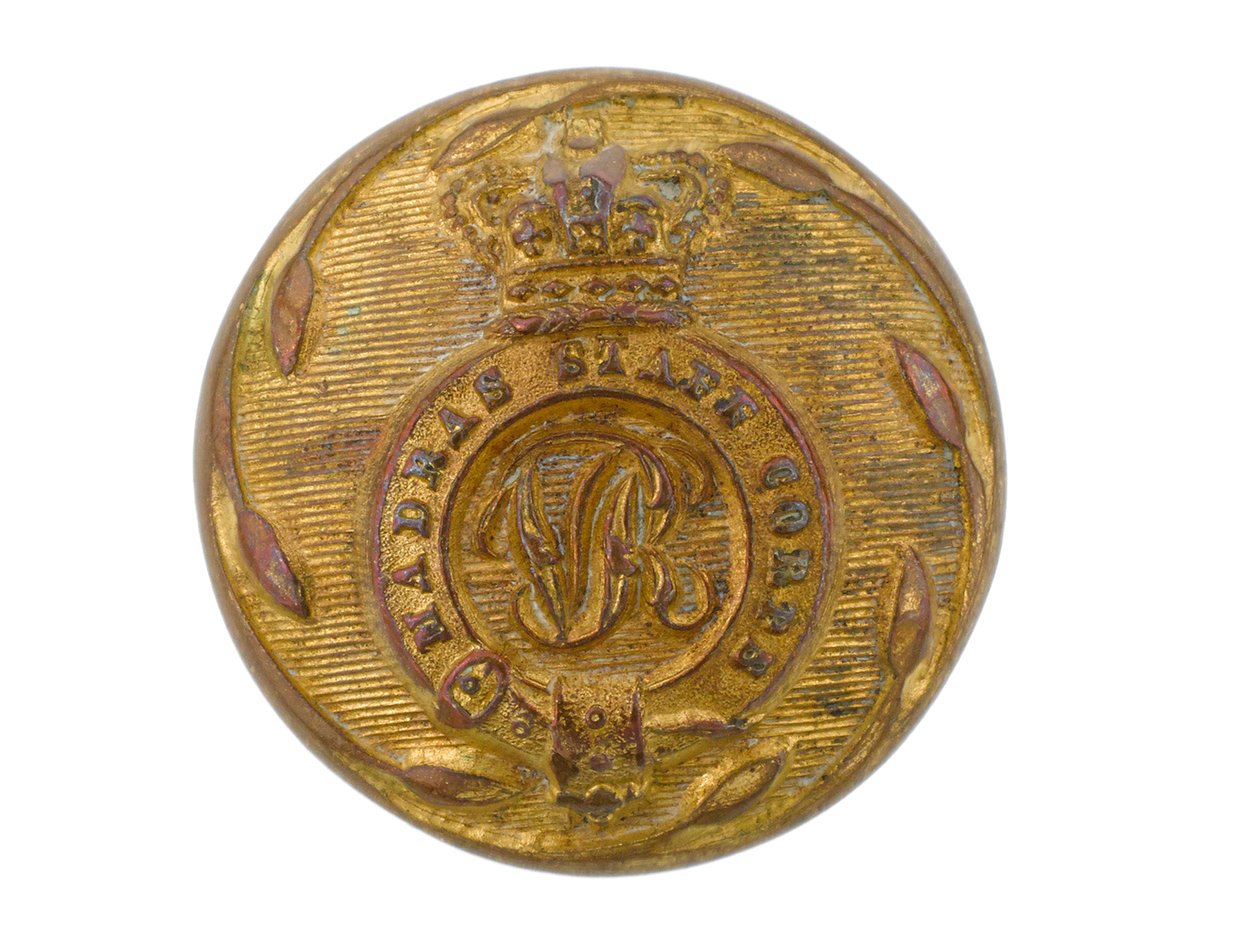 Button, Madras Staff Corps, 1861-1876 od English School